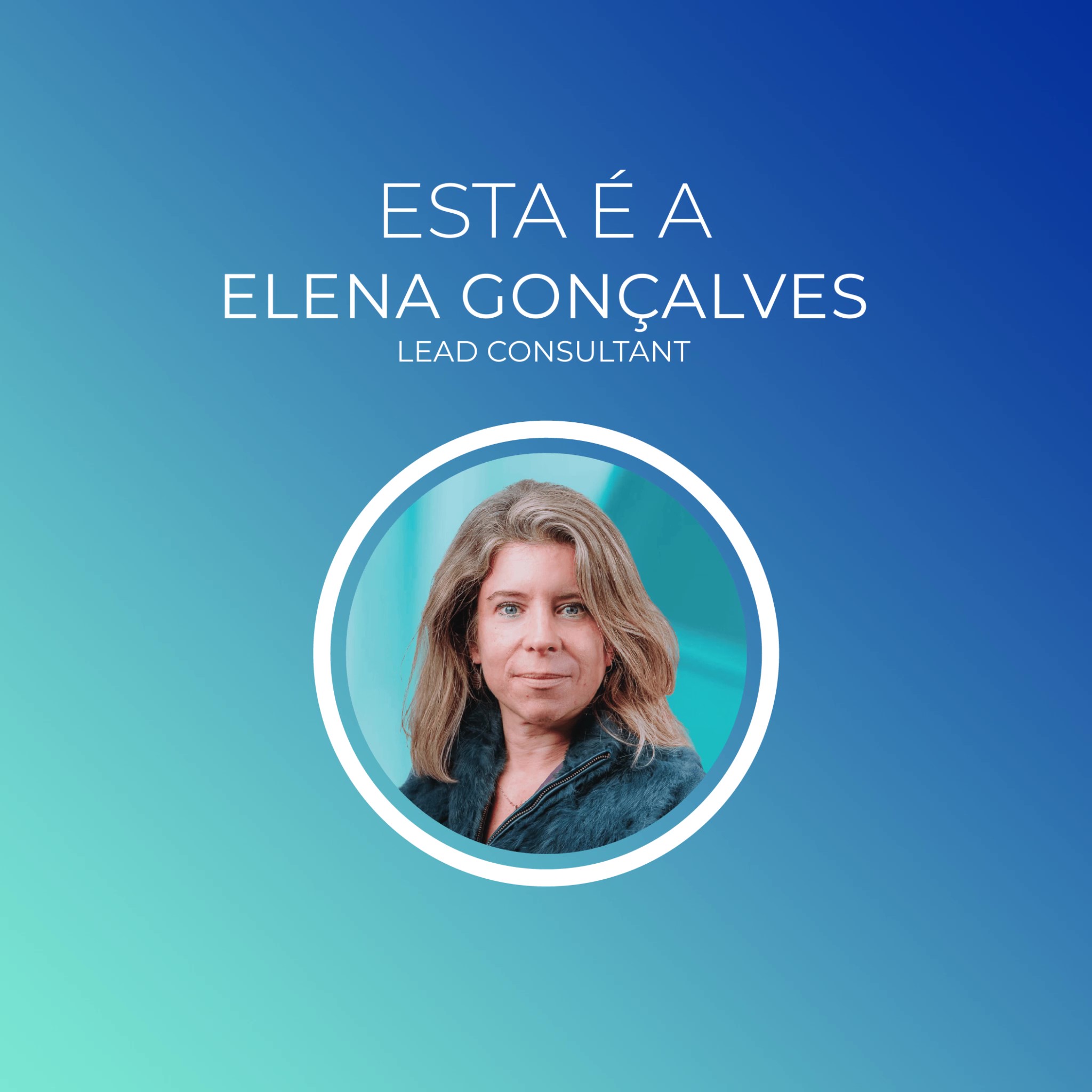 #MEETTHETEAM – Elena Conçalves
